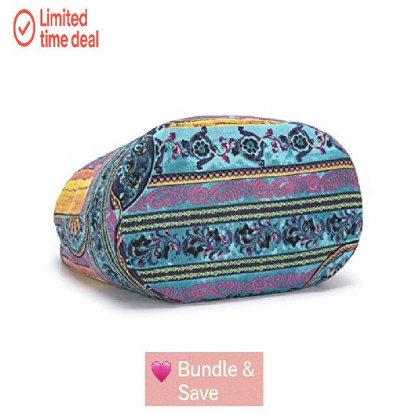 Large Canvas Crossbody Hobo Bag with Zipper Pockets, Perfect for iPad & Books - Picture 6 of 8